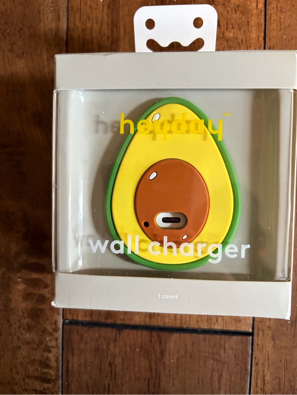 heyday Avocado USB-C Wall Charger — Green Yellow Brown Accent